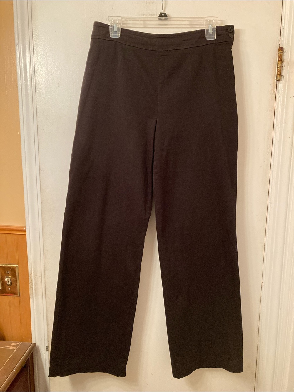 Coldwater Creek Classic Black Wide-Leg Pants - Size 6